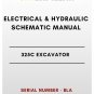 ELECTRICAL & HYDRAULIC SCHEMATIC MANUAL - (CAT) CATERPILLAR 325C EXCAVATOR - S/N BLA