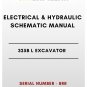 ELECTRICAL & HYDRAULIC SCHEMATIC MANUAL - (CAT) CATERPILLAR 325B L EXCAVATOR - S/N 8RR