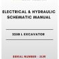 ELECTRICAL & HYDRAULIC SCHEMATIC MANUAL - (CAT) CATERPILLAR 325B L EXCAVATOR - S/N 5LW