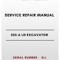 SERVICE REPAIR MANUAL - (CAT) CATERPILLAR 325-A LN EXCAVATOR - S/N 3LL