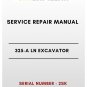 SERVICE REPAIR MANUAL - (CAT) CATERPILLAR 325-A LN EXCAVATOR - S/N 2SK