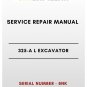 ELECTRICAL & HYDRAULIC SCHEMATIC MANUAL - (CAT) CATERPILLAR 325-A L EXCAVATOR - S/N 8NK