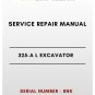 SERVICE REPAIR MANUAL - (CAT) CATERPILLAR 325-A L EXCAVATOR - S/N 8NK - PDF File