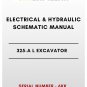 ELECTRICAL & HYDRAULIC SCHEMATIC MANUAL - (CAT) CATERPILLAR 325-A L EXCAVATOR - S/N 6KK