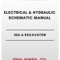 ELECTRICAL & HYDRAULIC SCHEMATIC MANUAL - (CAT) CATERPILLAR 325-A EXCAVATOR - S/N 7TG