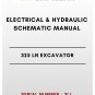 ELECTRICAL & HYDRAULIC SCHEMATIC MANUAL - (CAT) CATERPILLAR 325 LN EXCAVATOR - S/N 3LL