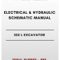 ELECTRICAL & HYDRAULIC SCHEMATIC MANUAL - (CAT) CATERPILLAR 325 L EXCAVATOR - S/N 8NK