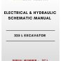 ELECTRICAL & HYDRAULIC SCHEMATIC MANUAL - (CAT) CATERPILLAR 325 L EXCAVATOR - S/N 7CJ