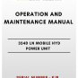 OPERATION AND MAINTENANCE MANUAL - (CAT) CATERPILLAR 324D LN MOBILE HYD POWER UNIT - S/N KJR