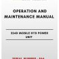 OPERATION AND MAINTENANCE MANUAL - (CAT) CATERPILLAR 324D MOBILE HYD POWER UNIT - S/N F66