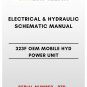 ELECTRICAL & HYDRAULIC SCHEMATIC MANUAL - (CAT) CATERPILLAR 323F OEM MOBILE HYD POWER UNIT - S/N P7P