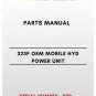 PARTS MANUAL - (CAT) CATERPILLAR 323F OEM MOBILE HYD POWER UNIT - S/N P7P - PDF File