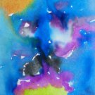 Original Abstract Watercolor Painting Art "Butterfly in the Sun" OOAK 6 Year Old Child Artist Mila