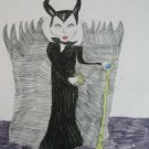 Maleficent: Mistress of Evil Pencil Drawing 8.5"x11" by Mila 10 Year Old Artist