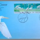 Chinese Egrets 1993 - Singapore First Day Cover Stamps