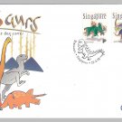Dinosaurs 1998 - Singapore First Day Cover Stamps