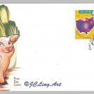 Zodiac Pig 2007 - Singapore First Day Cover Stamps