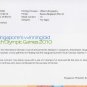 Youth Olympic Games 2008 - Singapore First Day Cover Stamps