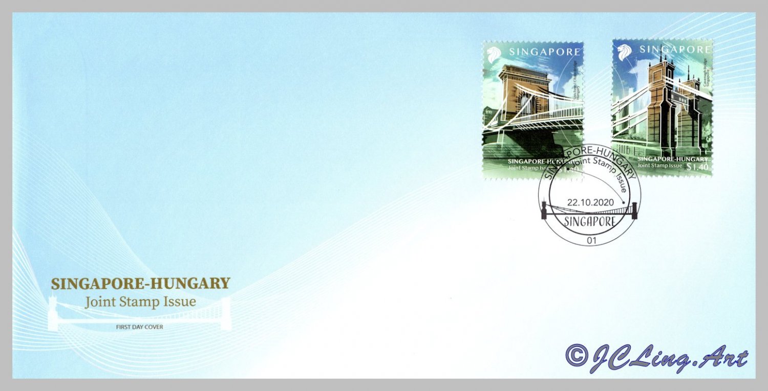 Singapore Hungary Joint Issue 2020 - Singapore First Day Cover Stamps