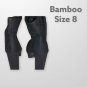 Bamboo size 8 black suede chunky heel booties