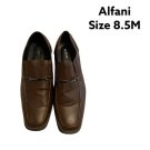 ALFANI Men's Size 8.5M Nate Brown Moc Toe Loafer, Slip-On, Manmade