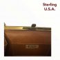 Vintage Sterling USA Genuine Lizard purse brown small