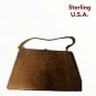 Vintage Sterling USA Genuine Lizard purse brown small