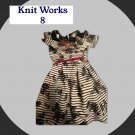 Knit Works Black and White Dress with Necklace