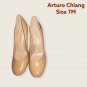Designer Arturo Chiang nude color pumps, size 7M