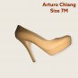 Designer Arturo Chiang nude color pumps, size 7M