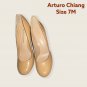 Designer Arturo Chiang nude color pumps, size 7M