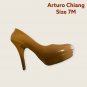Designer Arturo Chiang nude color pumps, size 7M