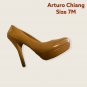 Designer Arturo Chiang nude color pumps, size 7M