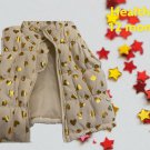 Baby Girls Puffer Vest Healthtex White With Gold Hearts Size 12 Months