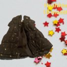 HEALTHTEX BABY PUFF VEST ZIPPERED BLACK WITH GOLD STARS 18 MONTHS