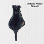 Antonio Melani Heels Size 6M Peep Toe Patent Leather Sling Back Pumps Black