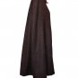 Women's Burgundy Poncho Cape Coat with Arm Holes, Oversized