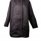 Women's Black Woolen Cropped Coat Jacket, Size M - XXL