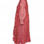 Women's Pink Angora Dress Jumper with Knitted Waistcoat, Oversize L - XXL