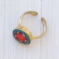 sweet & fun vintage glass micromosaic ring - jewelry