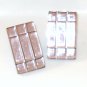 flashy champagne lucite mirror earrings - vintage jewelry