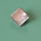 tiny sterling & mother of pearl pin - vintage jewelry