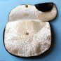 shimmering pearly white & black beaded vintage bag with wee matching coin purse hyland france