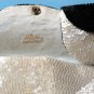shimmering pearly white & black beaded vintage bag with wee matching coin purse hyland france