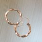 victorian gold hoop earrings - antique vintage jewelry