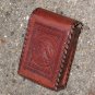 vintage tooled leather case (fits mp3 & cellphone!) mexico