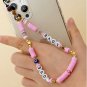 New Mobile Phone Strap Lanyard Colorful Smile Pearl Soft Pottery Rope