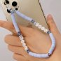 New Mobile Phone Strap Lanyard Colorful Smile Pearl Soft Pottery Rope
