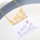 Stainless Steel Necklace Hand-painted Pattern Necklace Customization