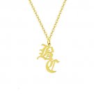Stainless Steel Ancient English Letters Retro Style